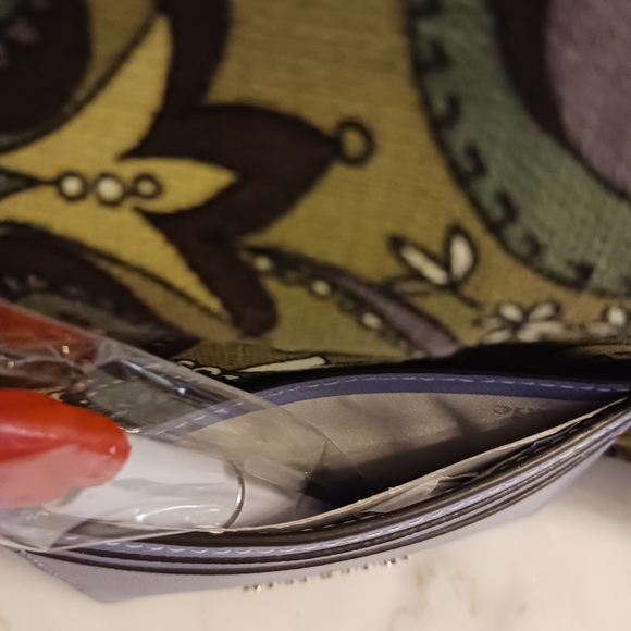 NWT Kate Spade Madison Saffiano Leather Card Holder, Frosted Blue Small Wallet - Picture 8 of 10